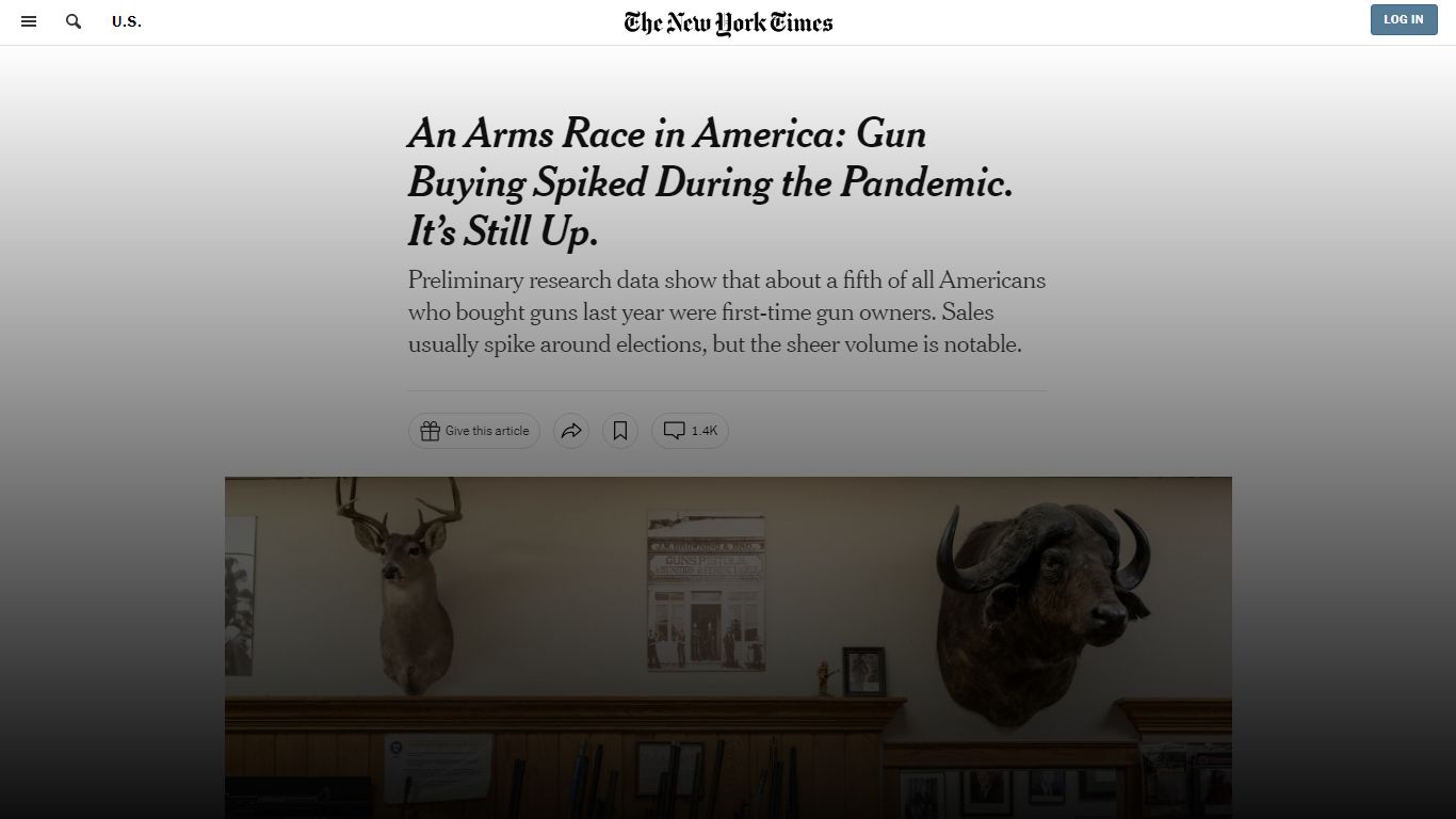 An Arms Race in America: Gun Buying Spiked During the Pandemic. It’s ...